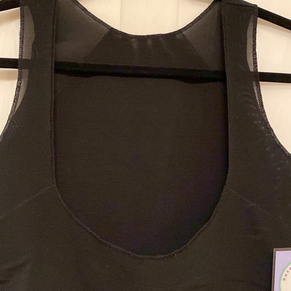 Suzanne Somers Collection ‘hold it in’ Cami tank black medium low back - Picture 7 of 8